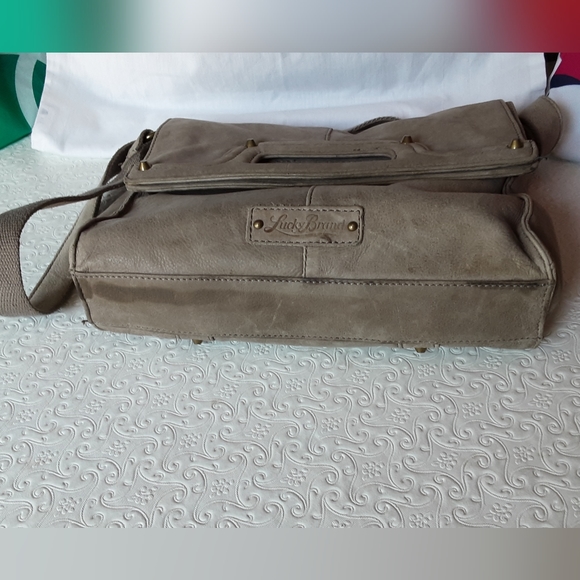 Lucky Brand Suede Foldover Bag - Picture 8 of 16